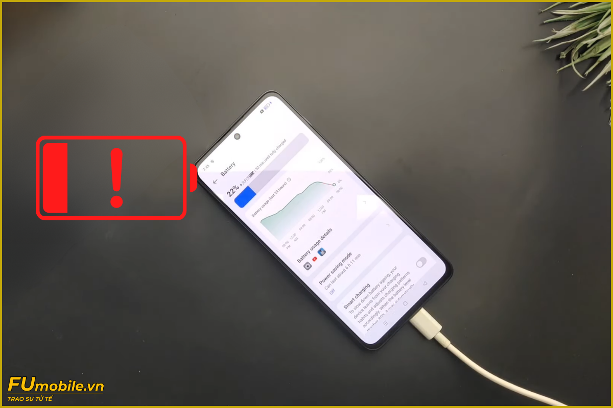 OPPO Reno12 F lỗi pin chai sạc lâu lên %