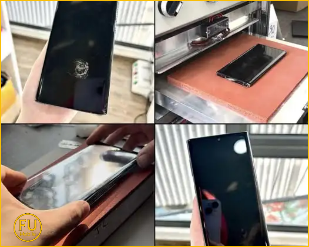 Quy trình ép kính điện thoại Samsung