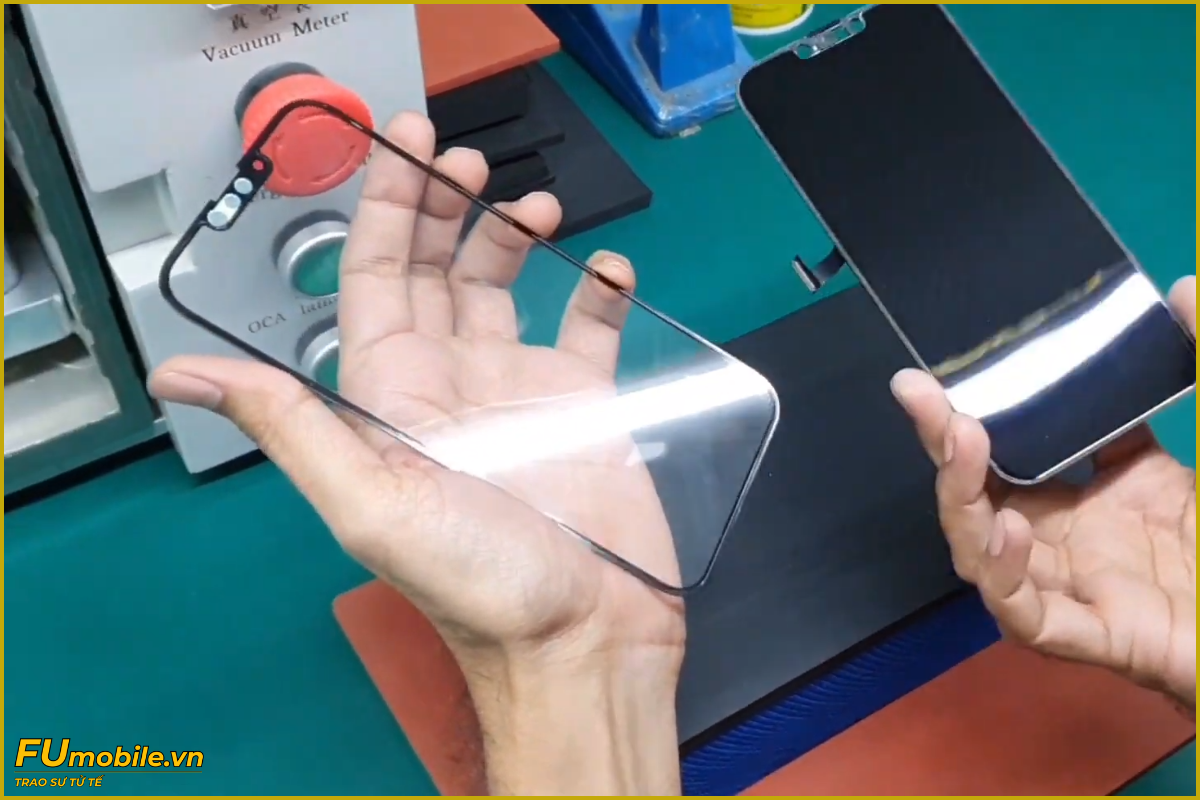 Quy trình ép kính iPhone 13 Pro