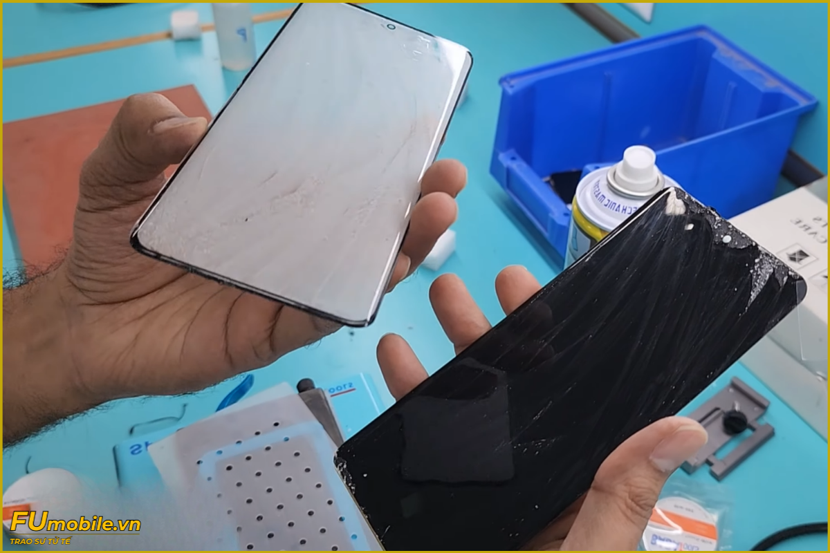 Quy trình ép kính OPPO Reno11 F 5G