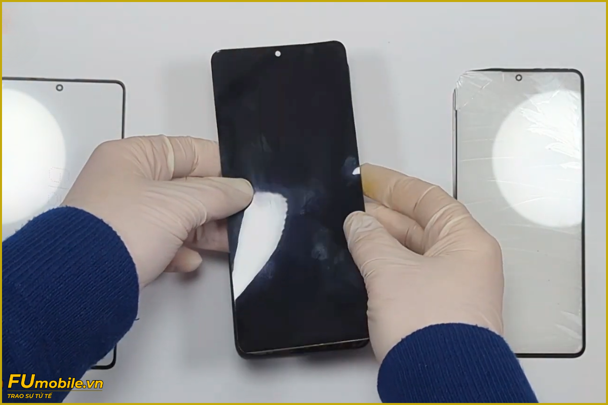 Quy trình ép kính Redmi Note 14 Pro 5G