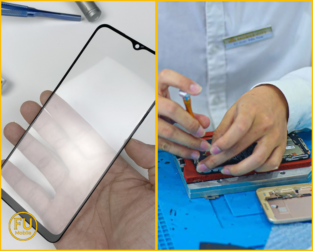 Quy trình thay mặt kính Samsung Galaxy A04 tại FUmobile