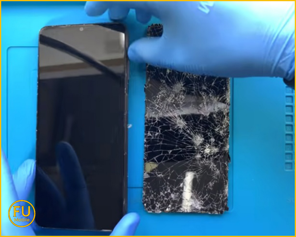 Quy trình thay kính Samsung Galaxy A12 tại FUmobile