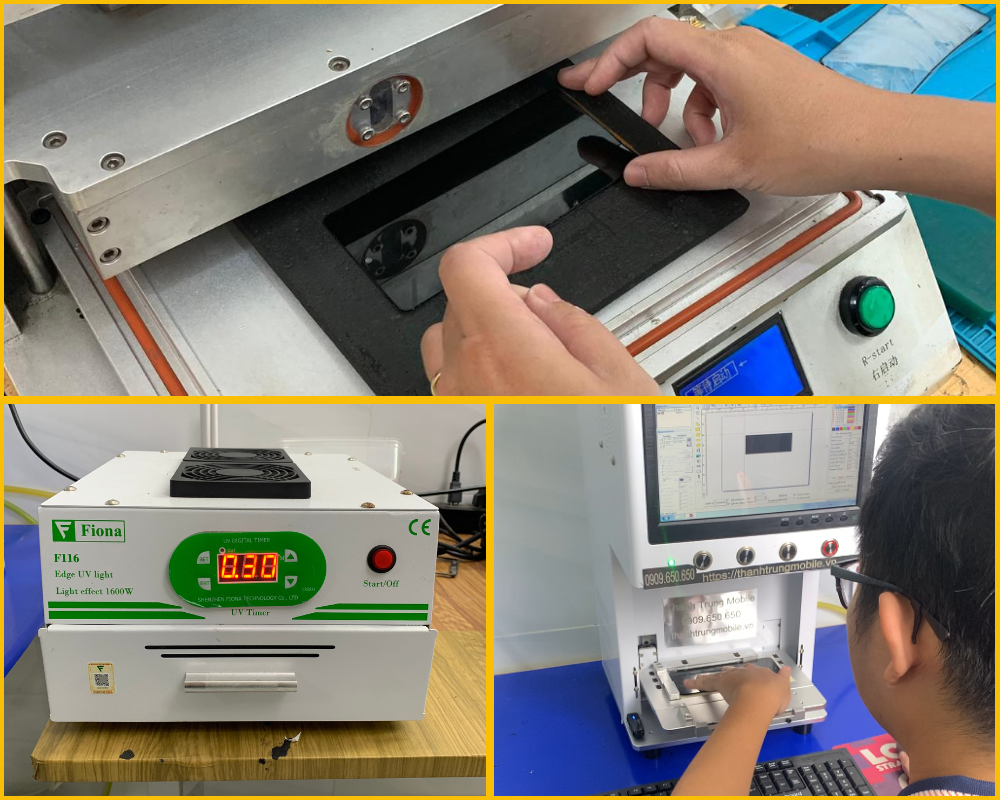 Máy ép kính điện thoại hiện đại