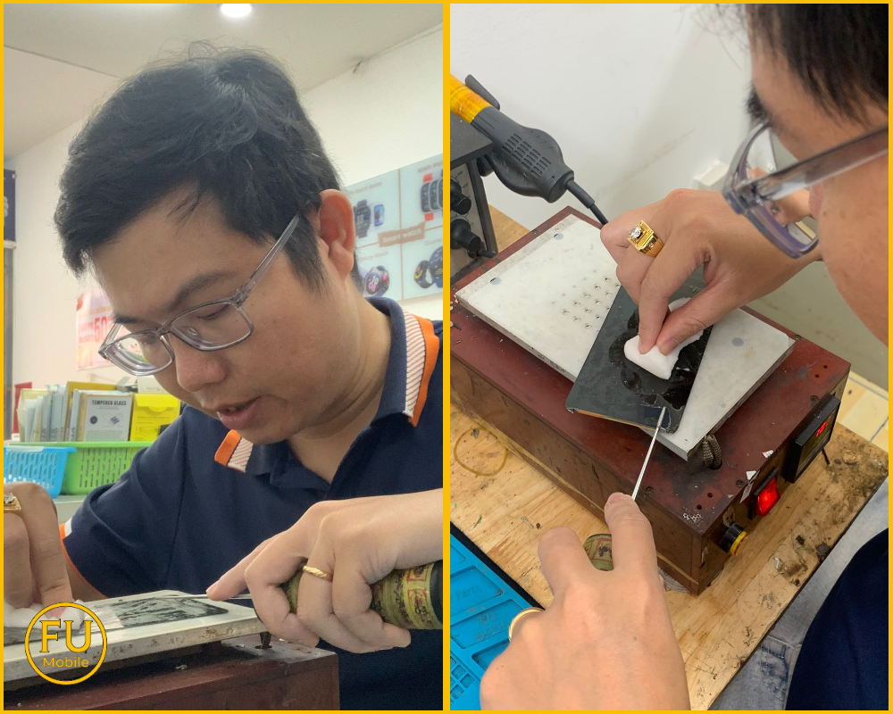 Quy trình thay kính Samsung Galaxy A73 tại FUmobile