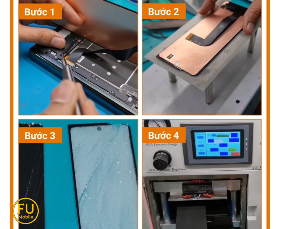 Quy trình thay mặt kính Samsung Galaxy A35 tại FUmobile