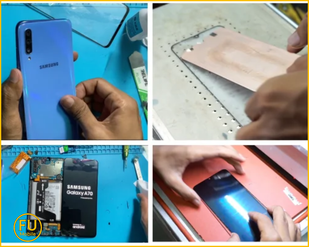 Quy trình ép kính Samsung Galaxy A70