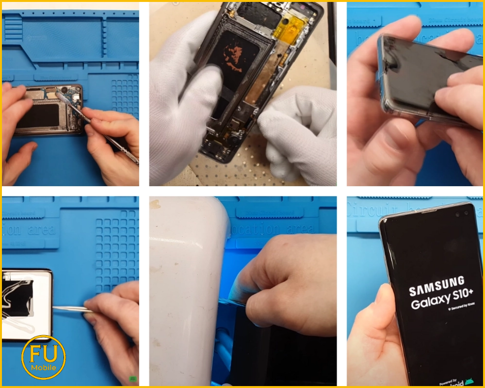 Quy trình ép kính Samsung Galaxy S10