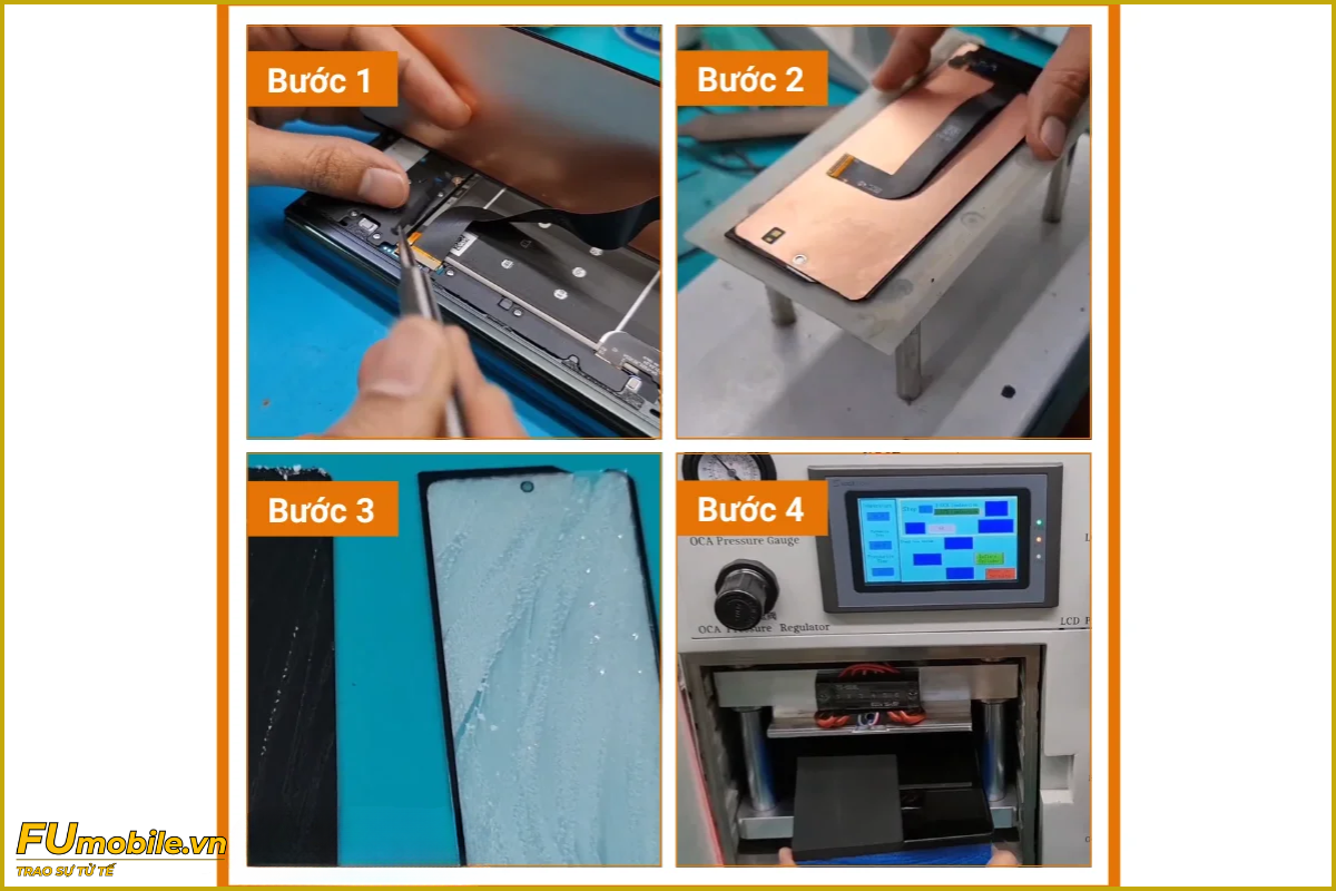 Quy trình ép kính Samsung Galaxy Z Fold 3