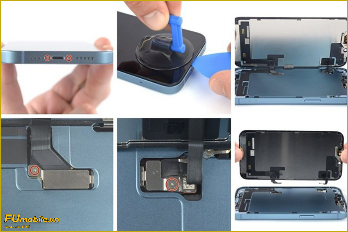 Quy trình thay màn hình iPhone 14