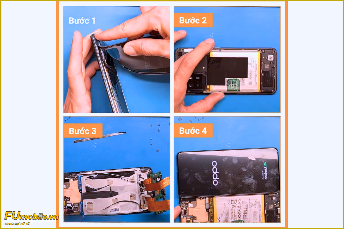 Quy trình thay màn hình OPPO A95