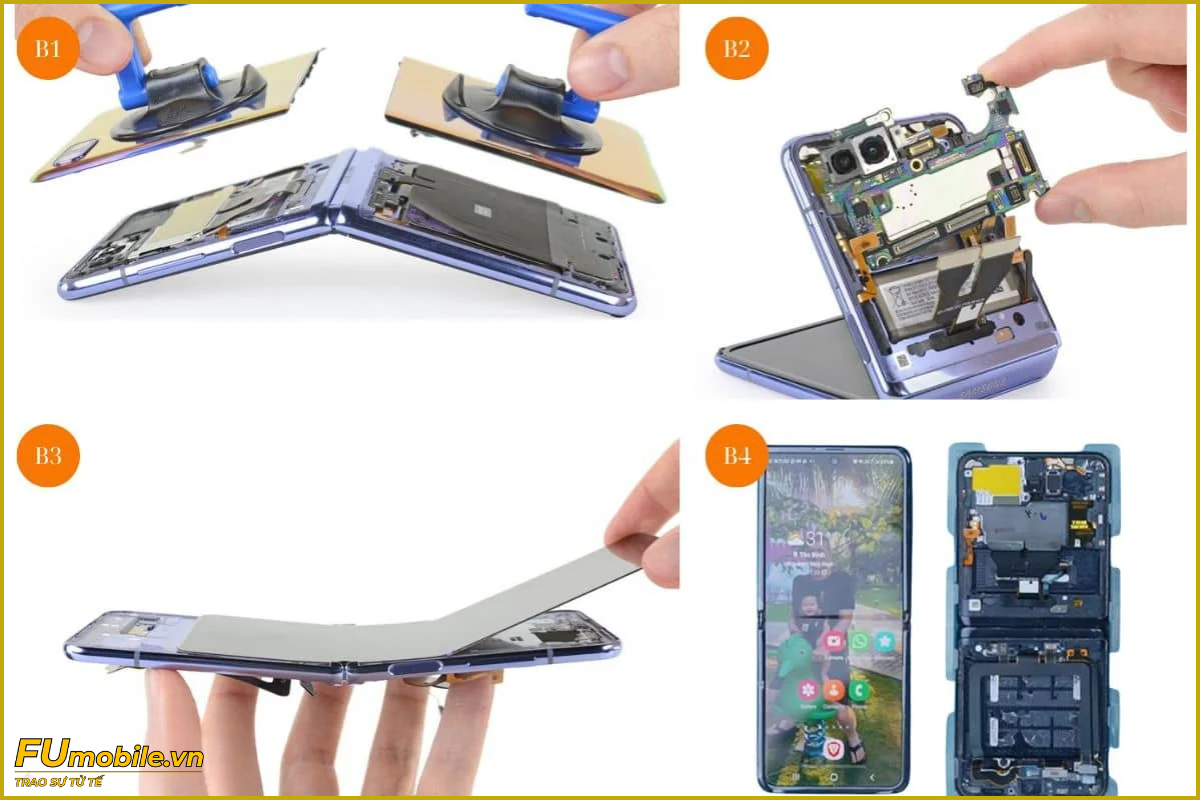 Quy trình thay màn hình Samsung Galaxy Z Flip 3