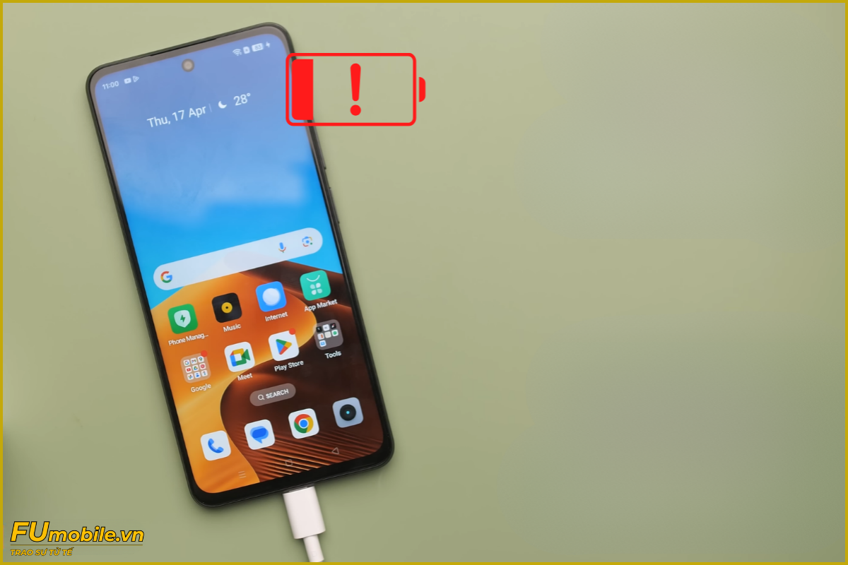 Realme C75 lỗi pin chai sạc lâu đầy