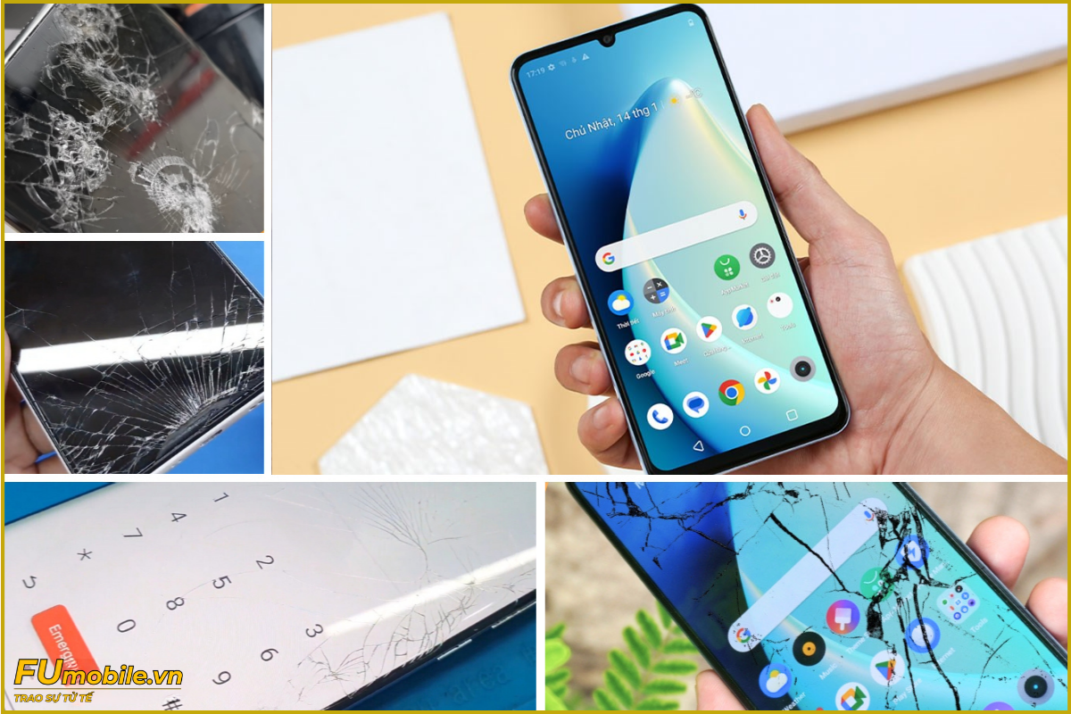 Realme Note 50 và các dấu hiệu bể vỡ mặt kính thường gặp