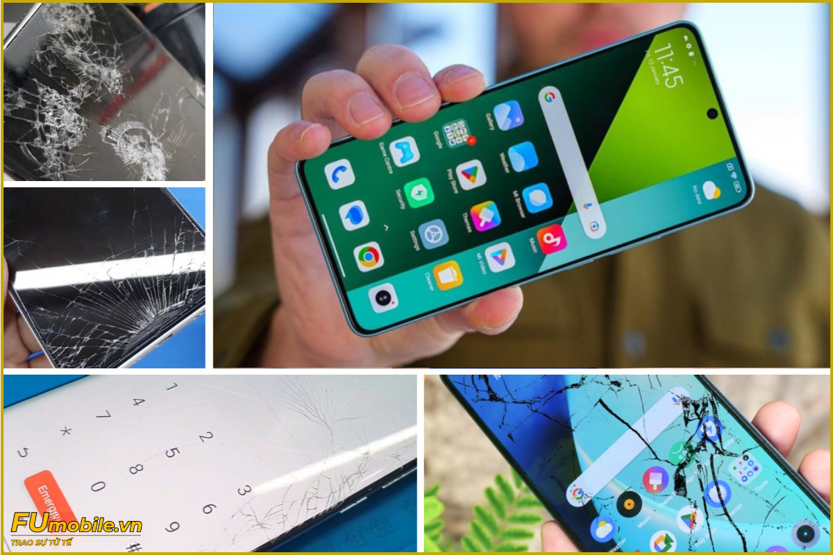 Redmi Note 13 Pro+ và các dấu hiệu bể vỡ mặt kính thường gặp