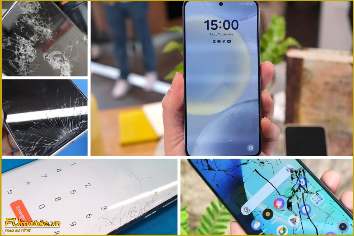 Samsung Galaxy S24 Plus và dấu hiệu nứt bể mặt kính thường gặp