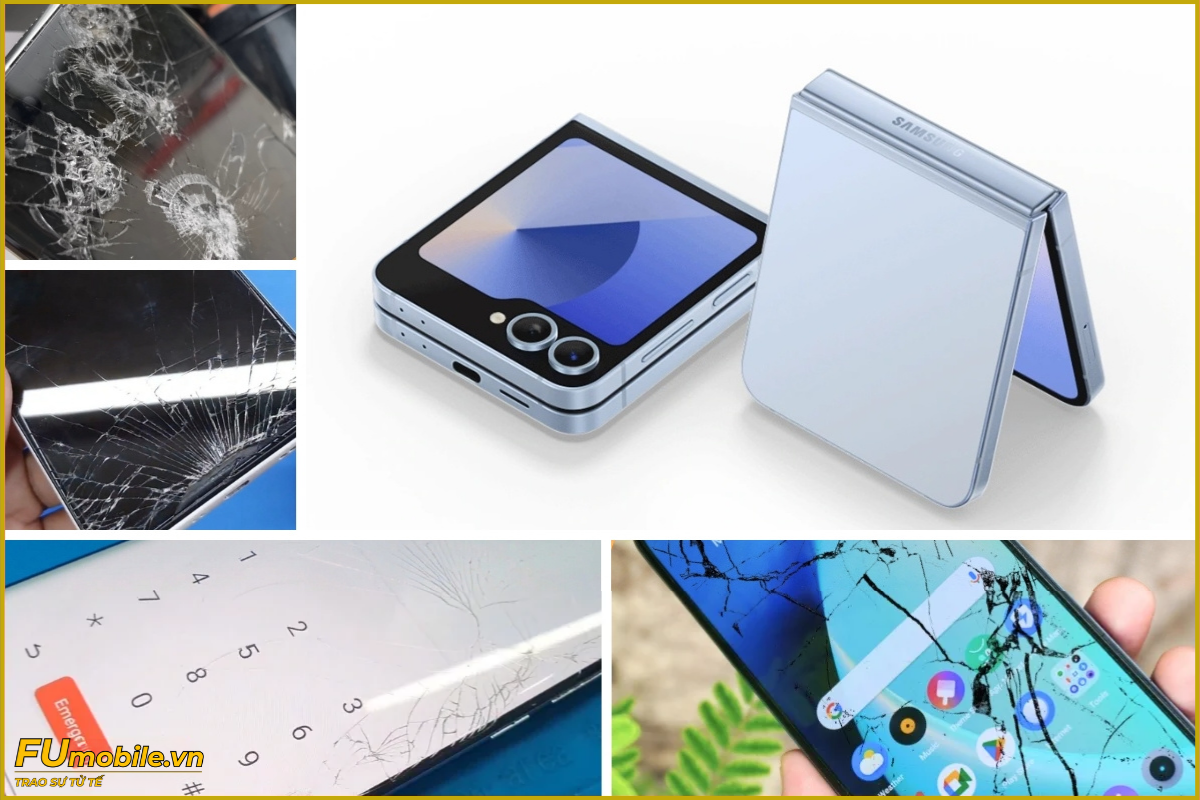 Samsung Galaxy Z Flip 7 và dấu hiệu nứt bể mặt kính thường gặp