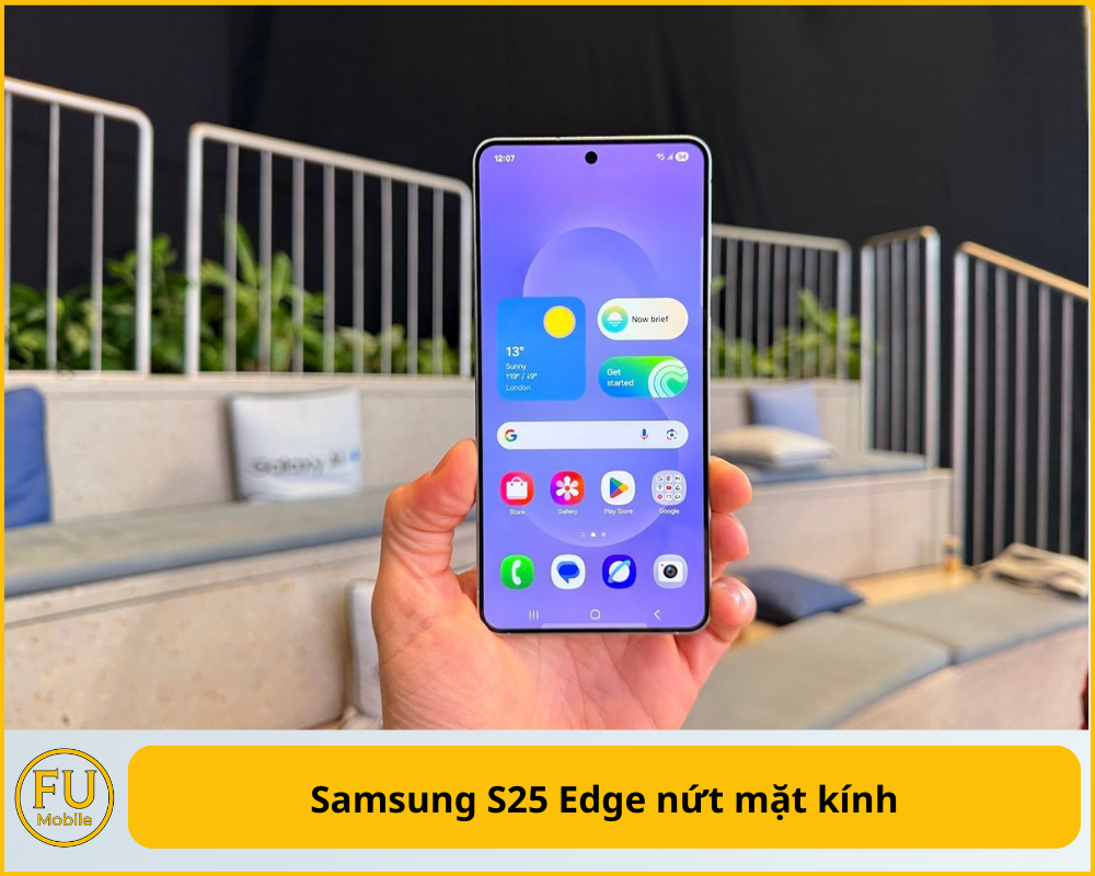 Samsung S25 Edge nứt mặt kính