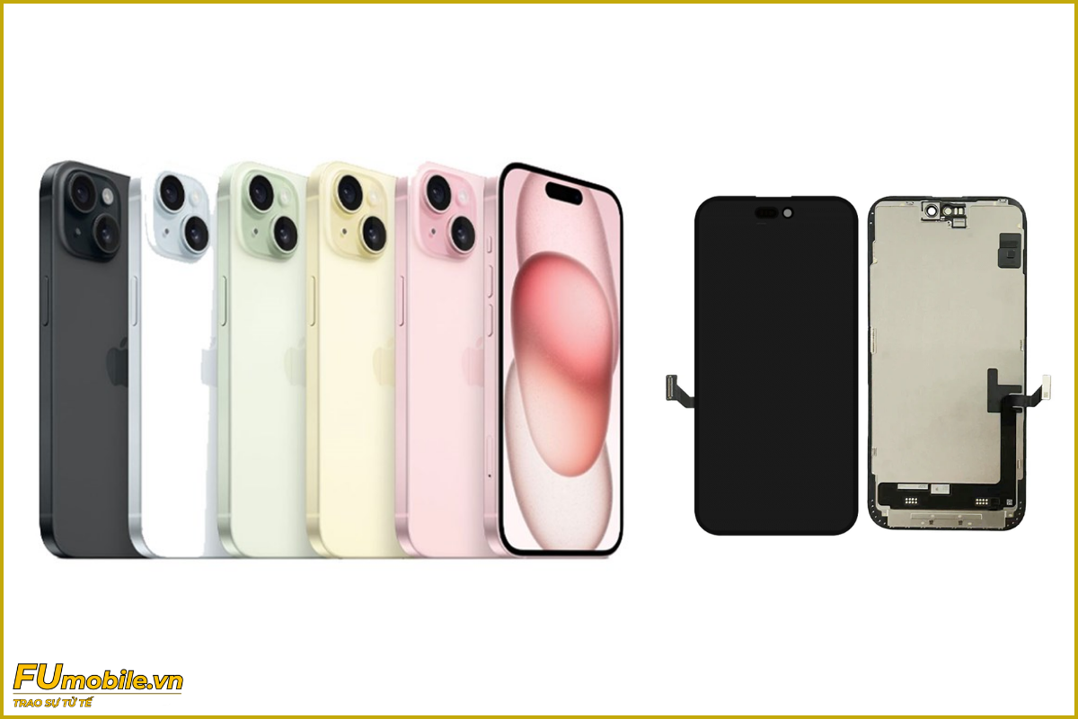 Thay màn hình iPhone 15 chính hãng, giá rẻ