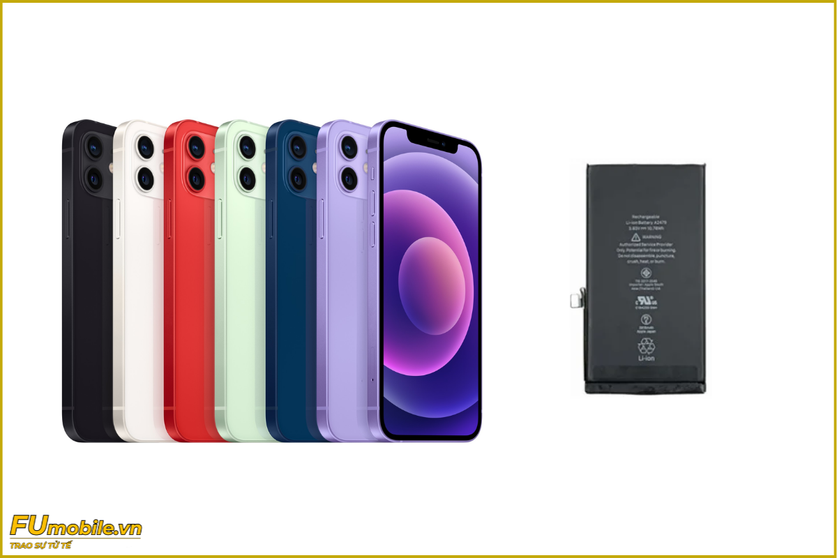 Thay pin iPhone 12 chính hãng, lấy ngay