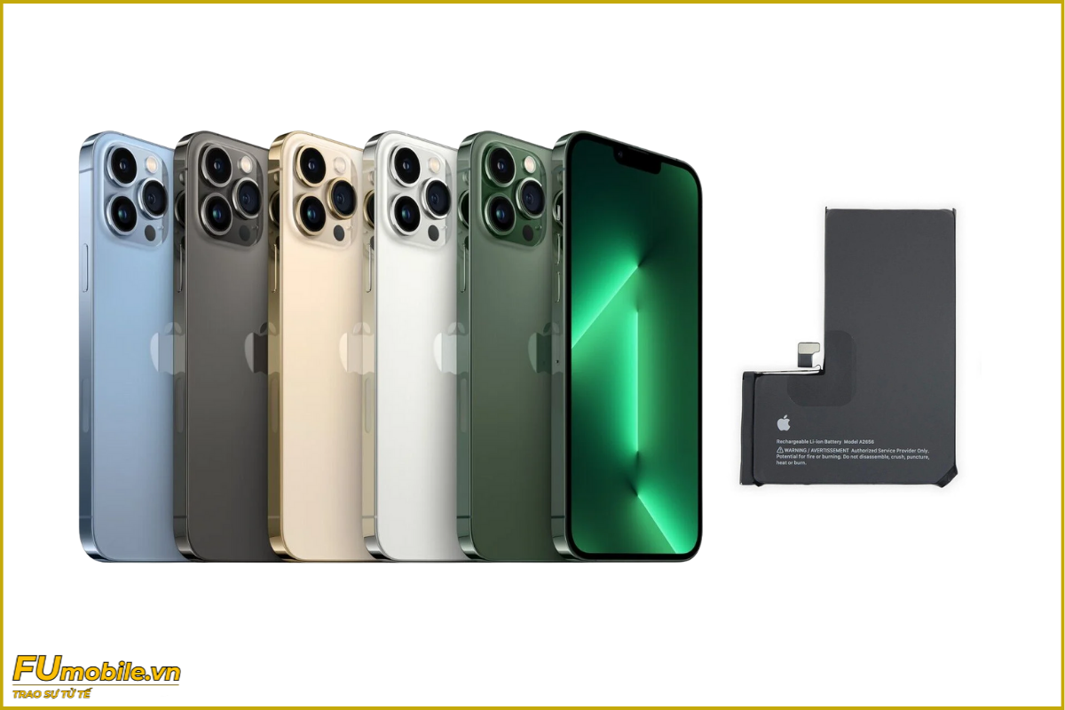 Thay pin iPhone 13 Pro Max chính hãng, giá rẻ