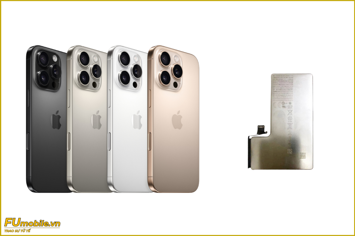 Thay pin iPhone 16 Pro chính hãng, giá rẻ
