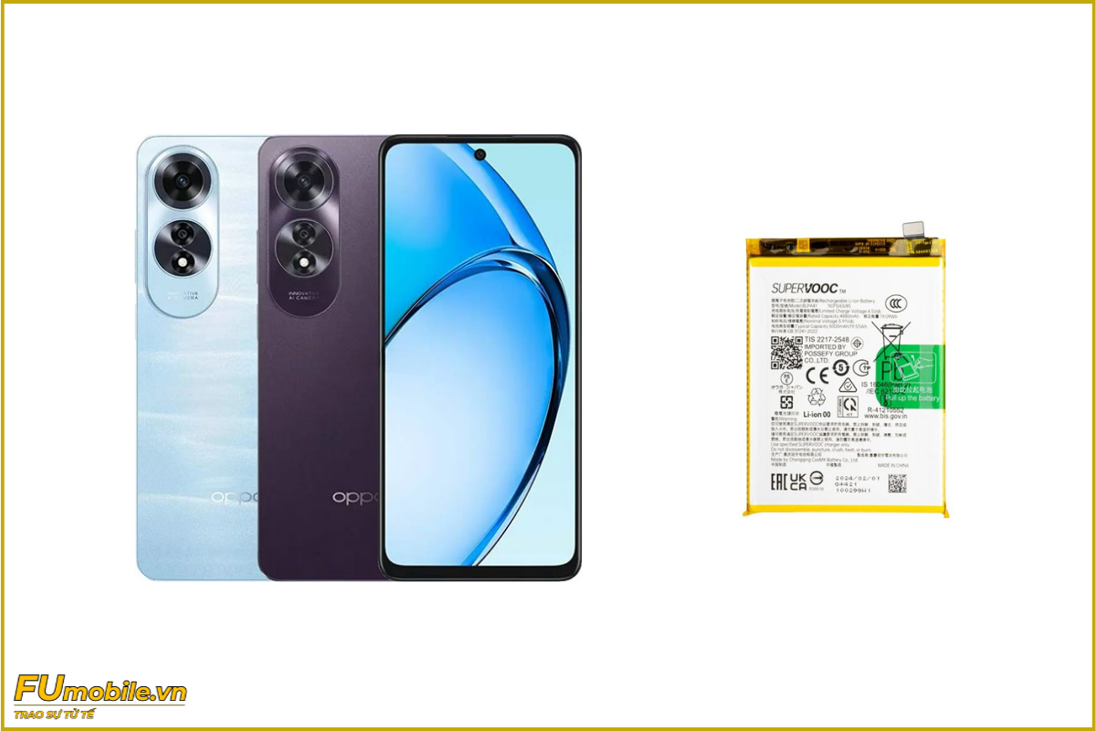 Thay pin OPPO A60 chính hãng, lấy ngay