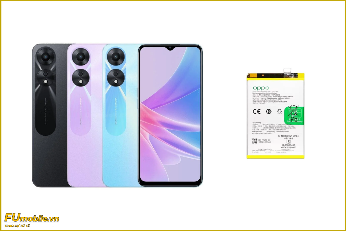 Thay pin OPPO A78 zin chất lượng cao, giá rẻ