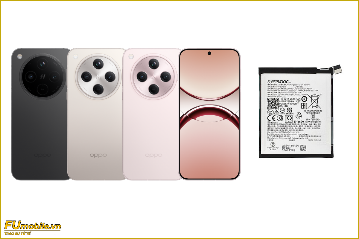 Thay pin Oppo Find X8 chính hãng, lấy ngay