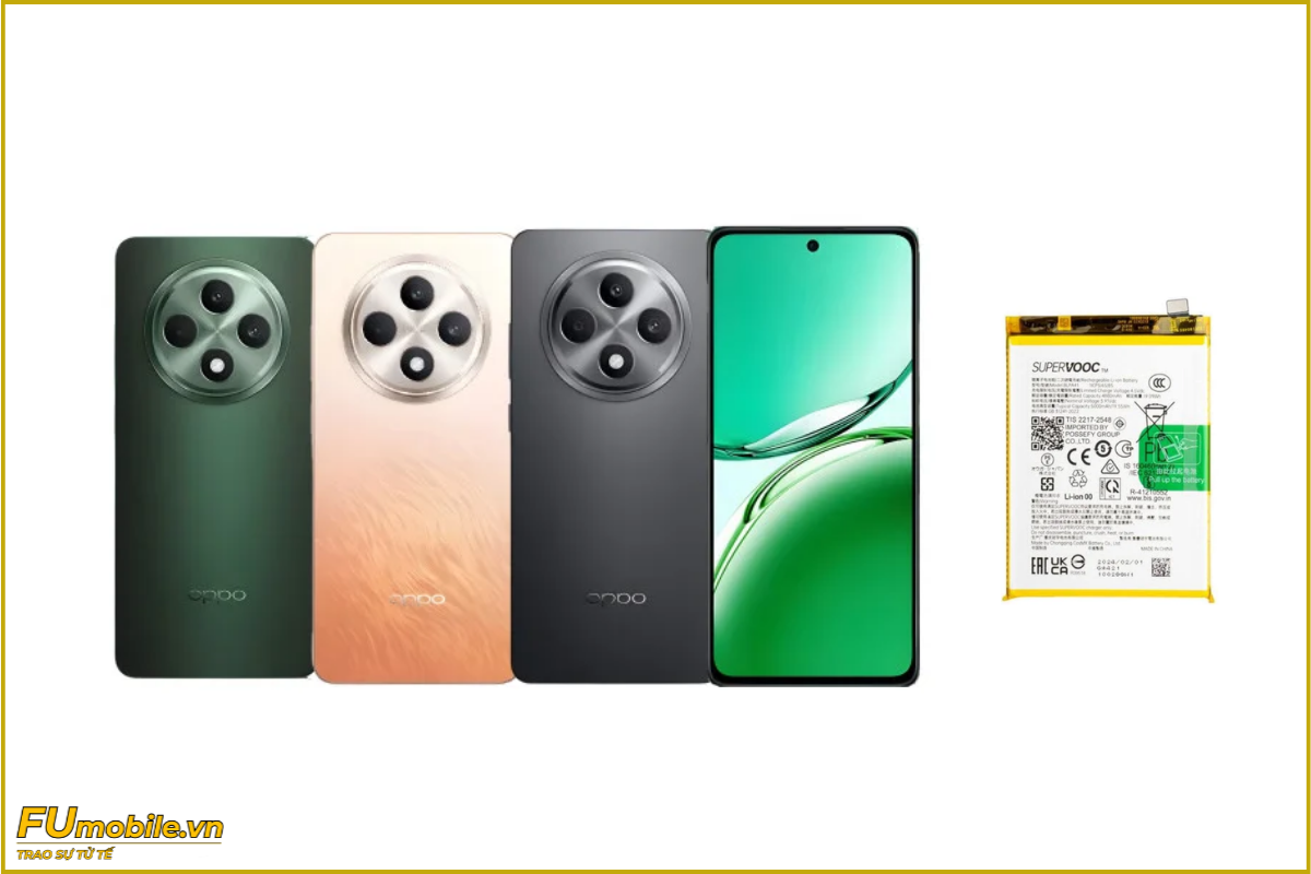 Thay pin OPPO Reno12 F chính hãng, giá rẻ