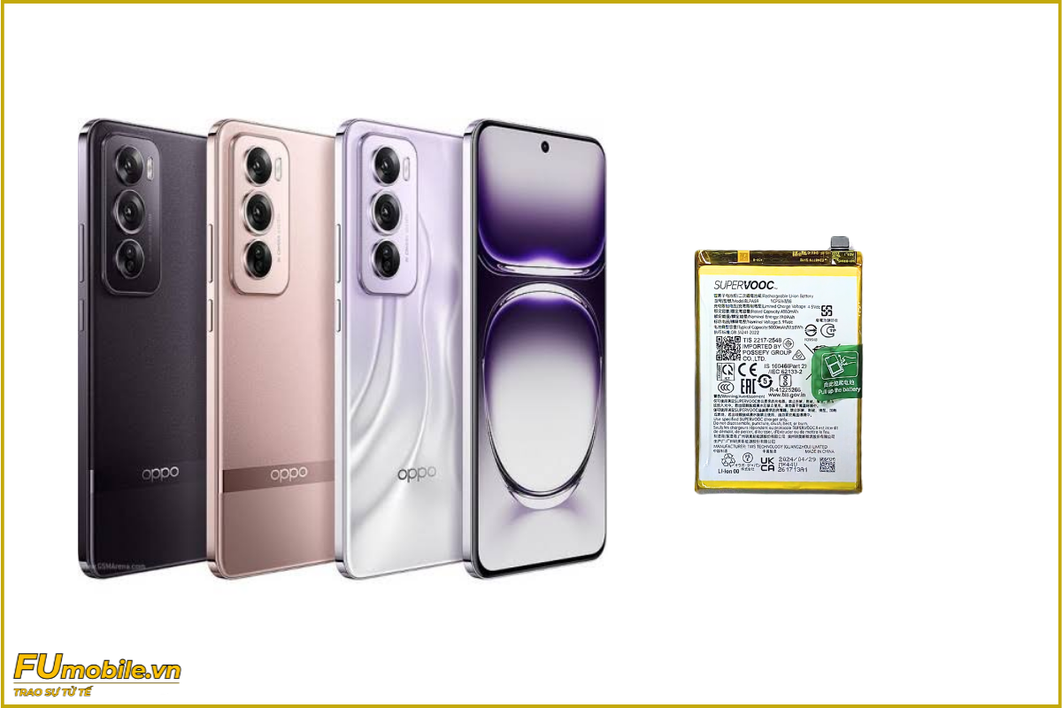 Thay pin OPPO Reno12 Pro chính hãng, lấy ngay