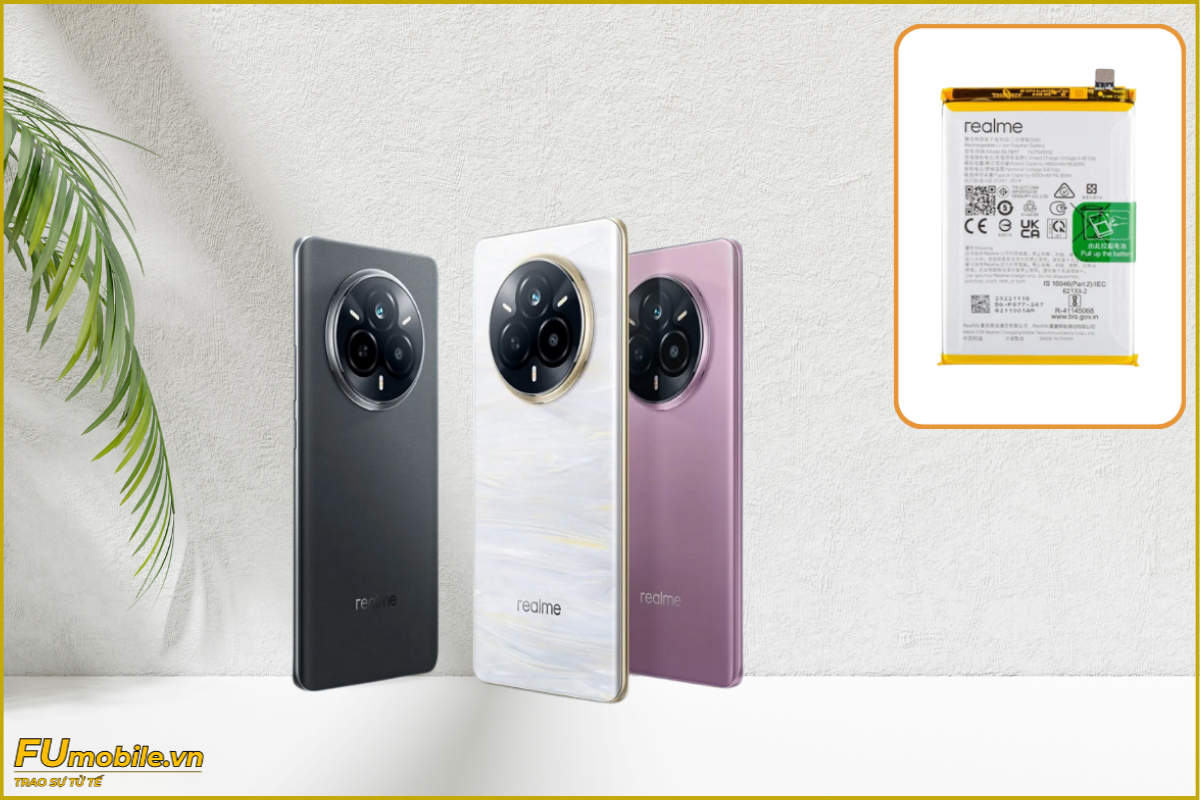 Thay pin Realme 14 Pro 5G chính hãng, lấy ngay