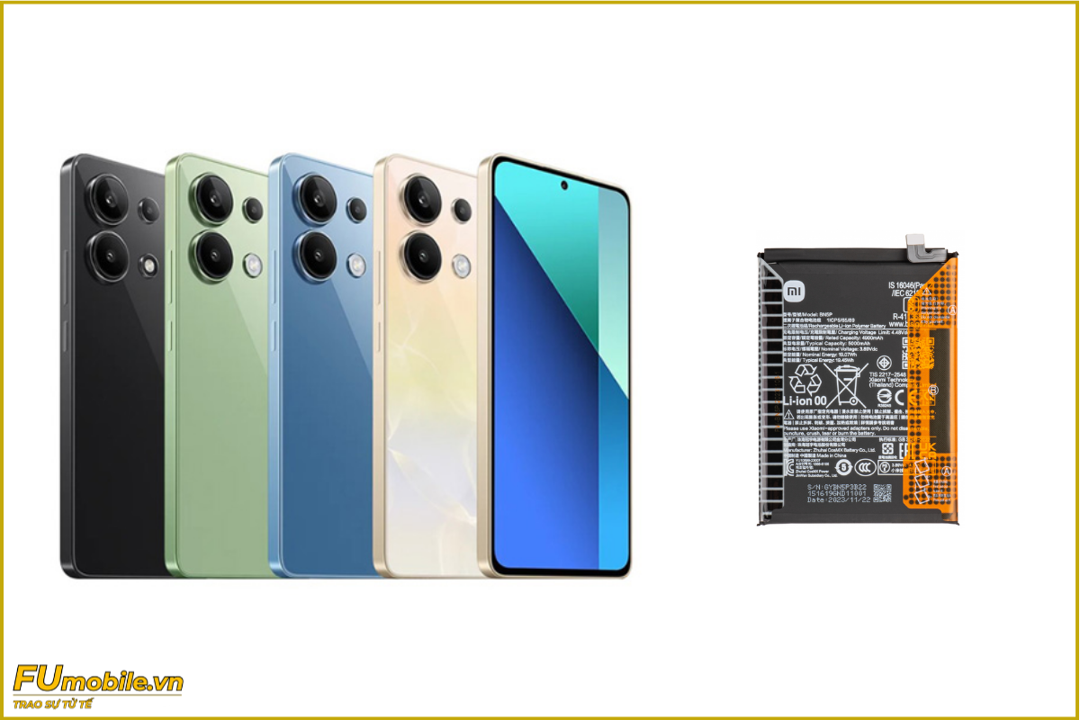 Thay pin Redmi Note 13 chính hãng, giá rẻ