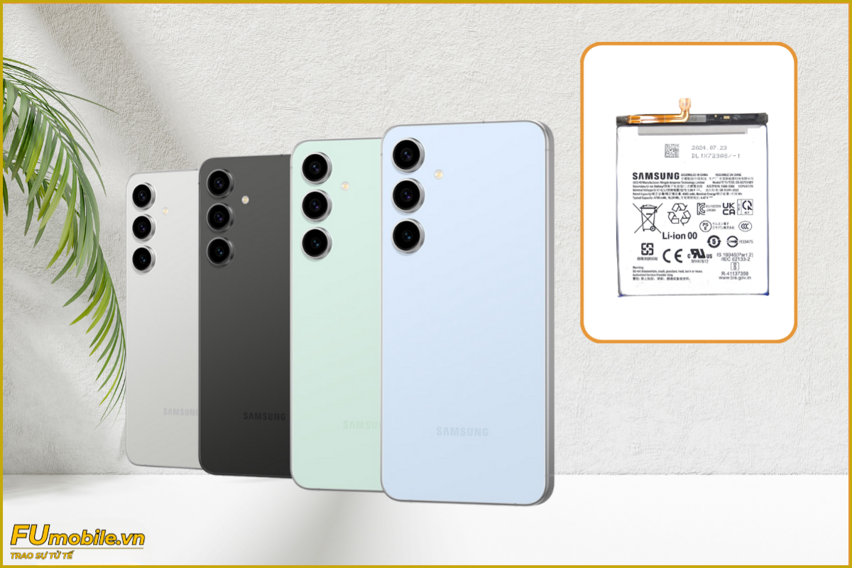Thay pin Samsung Galaxy S24 FE 5G chính hãng, lấy ngay
