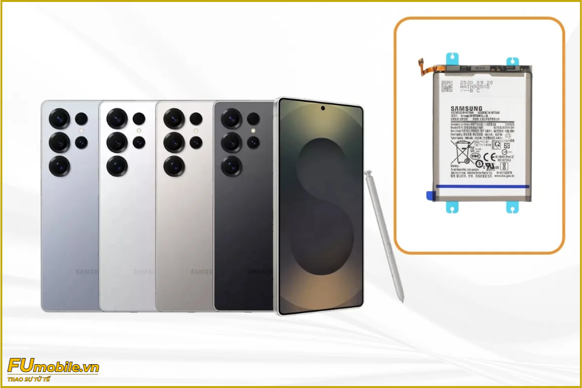 Thay pin Samsung Galaxy S25 Ultra chính hãng, lấy ngay