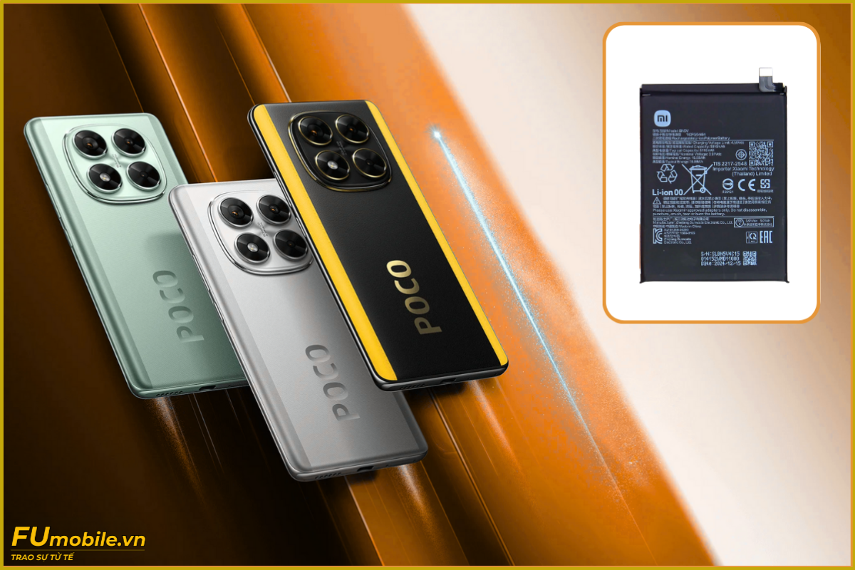 Thay pin Xiaomi POCO X7 chính hãng, lấy ngay