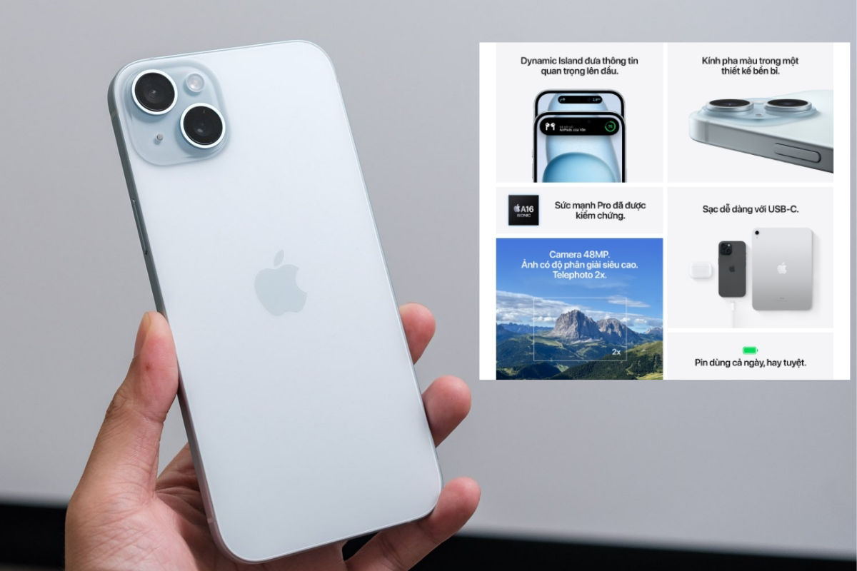 Tổng quan các tính năng và lợi ích chính iPhone 15 128GB