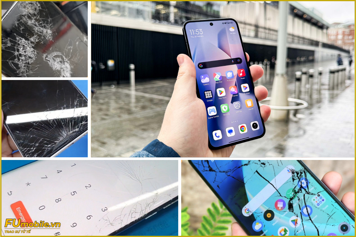 Xiaomi 14 và các dấu hiệu bể vỡ mặt kính thường gặp