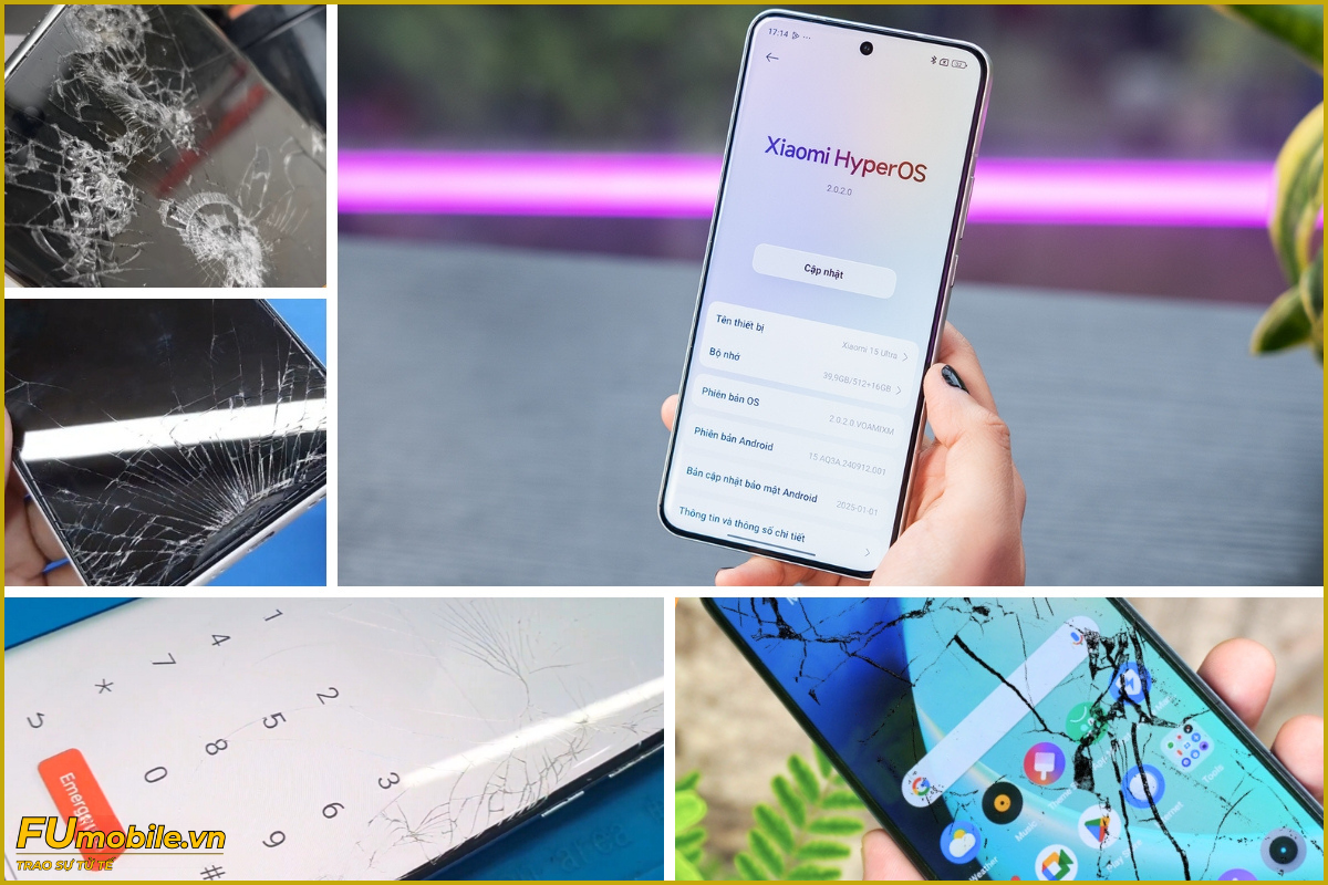 Xiaomi 15Ultra và các dấu hiệu bể vỡ mặt kính thường gặp