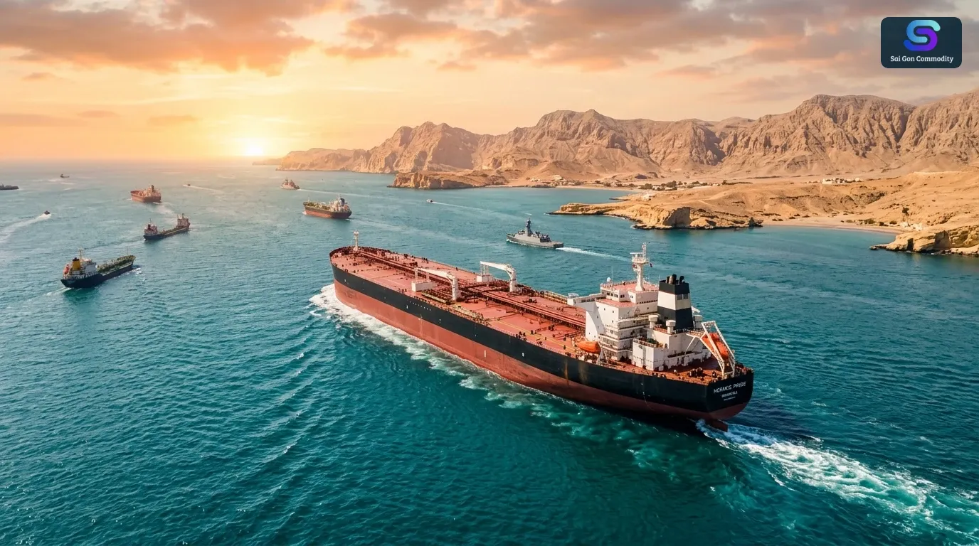 Tuyến hàng hải chở dầu qua eo biển Hormuz đối mặt rủi ro an ninh