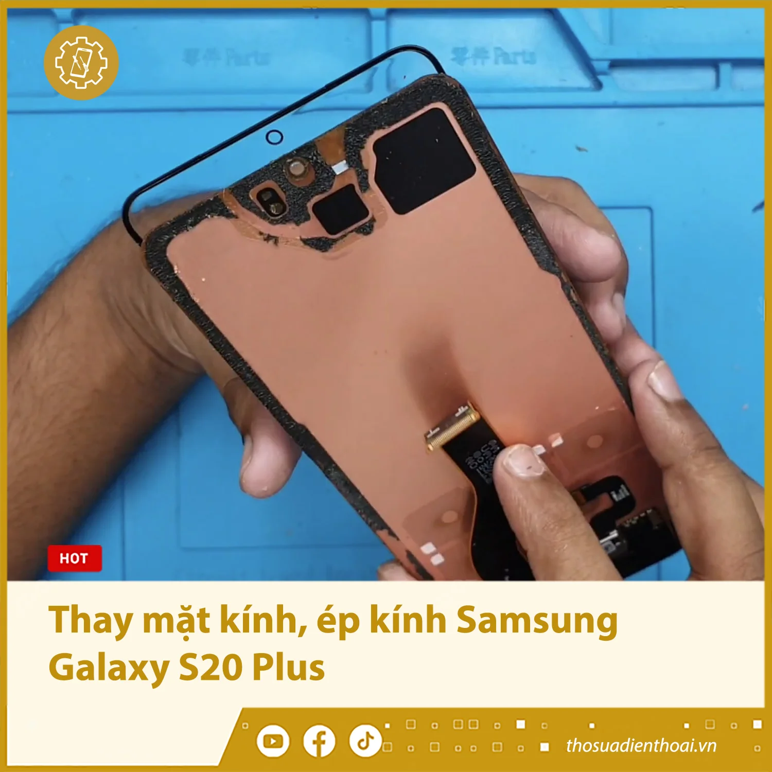 Thay mặt kính, ép kính Samsung Galaxy S20 Plus