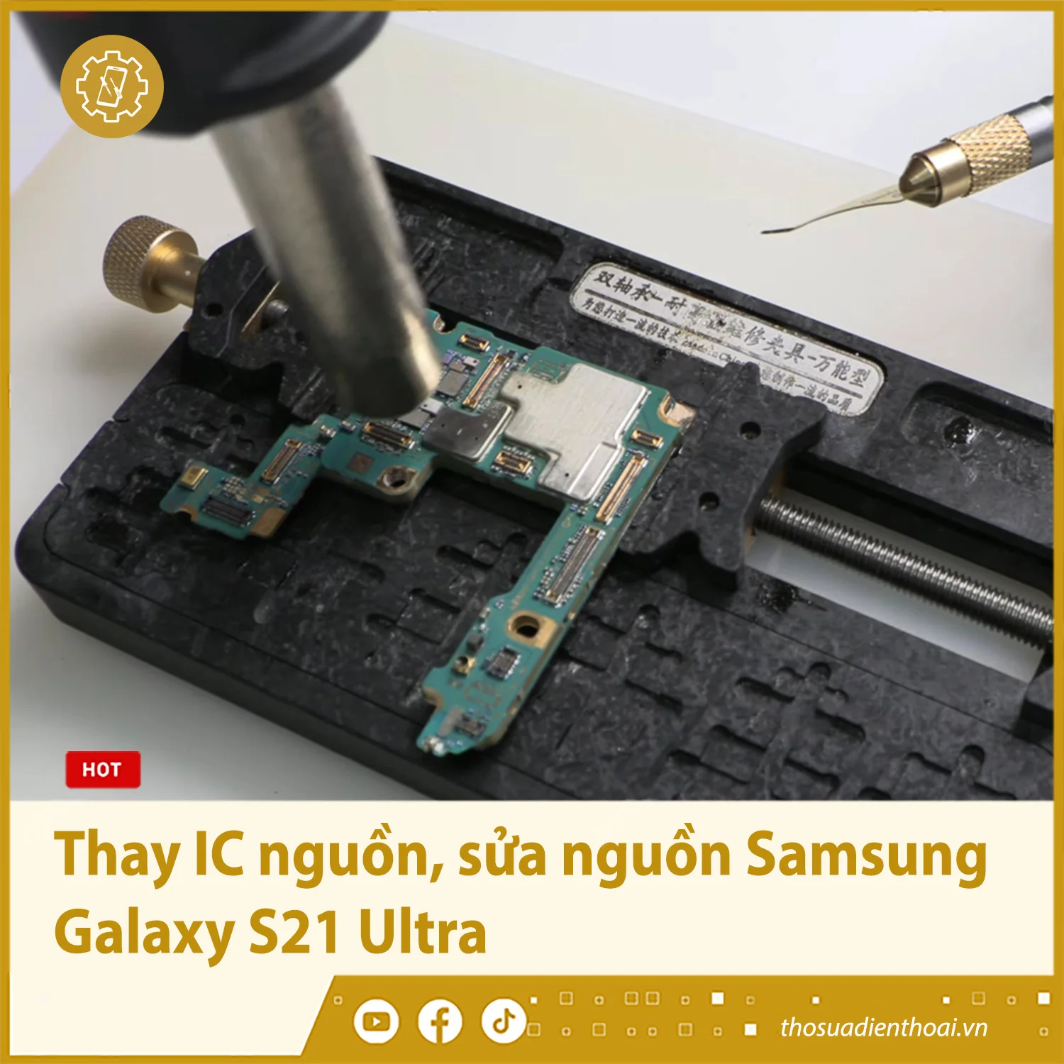 Thay IC nguồn, sửa nguồn Samsung Galaxy S21 Ultra