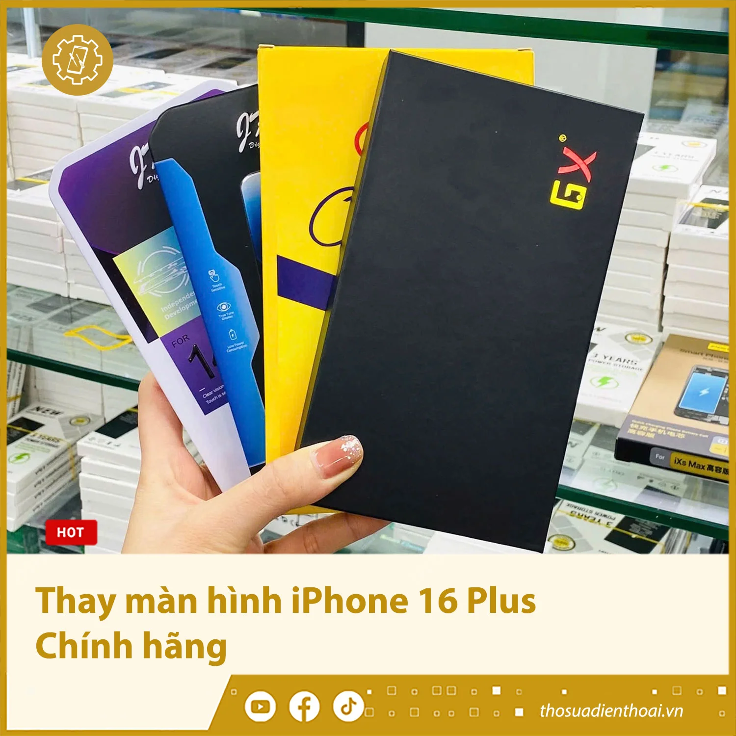 Thay màn hình iPhone 16 Plus - Chính hãng