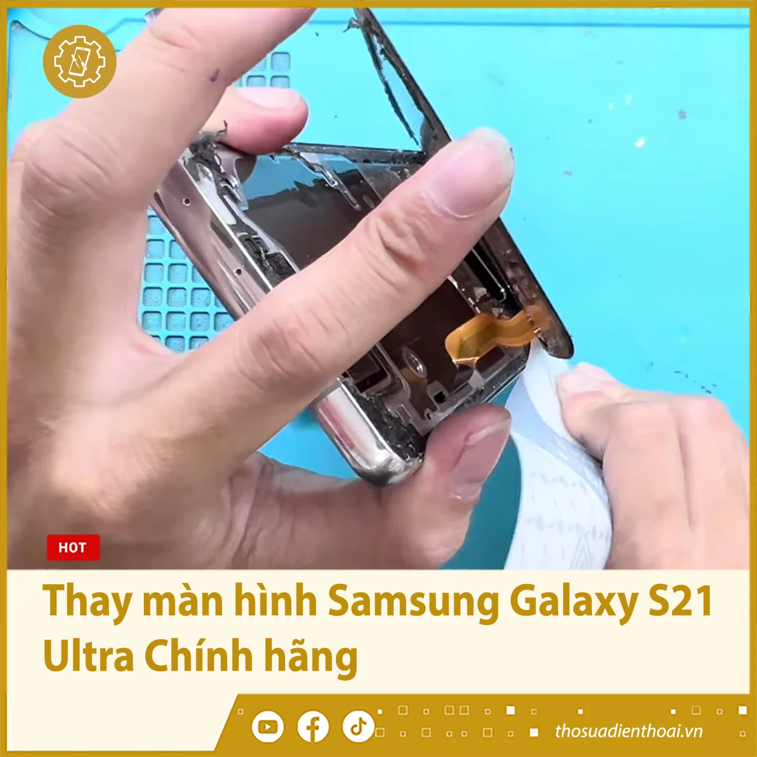 Thay màn hình Samsung Galaxy S21 Ultra Chính hãng