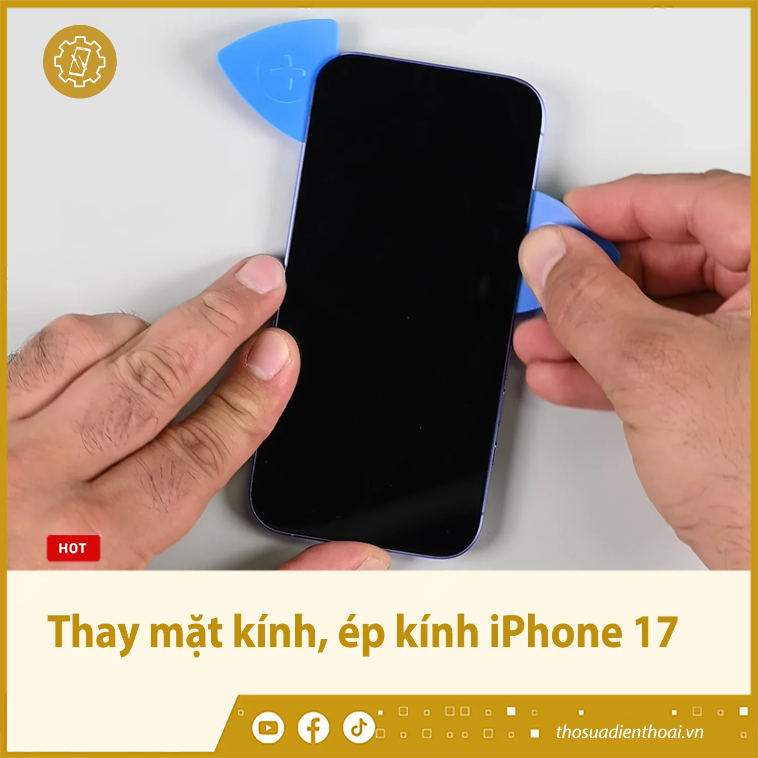 Thay mặt kính, ép kính iPhone 17 - Chính hãng