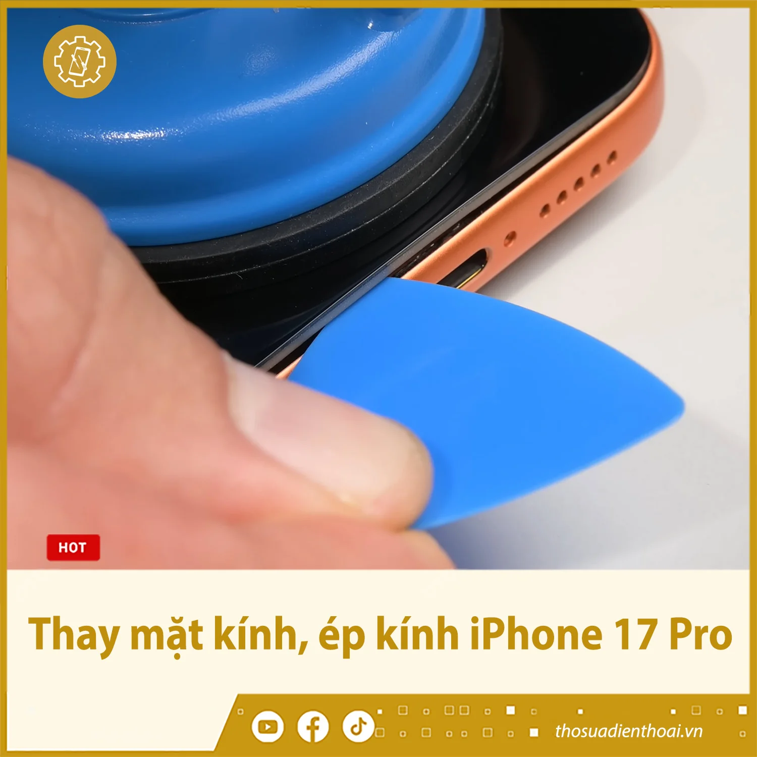 Thay mặt kính, ép kính iPhone 17 Pro - Chính hãng