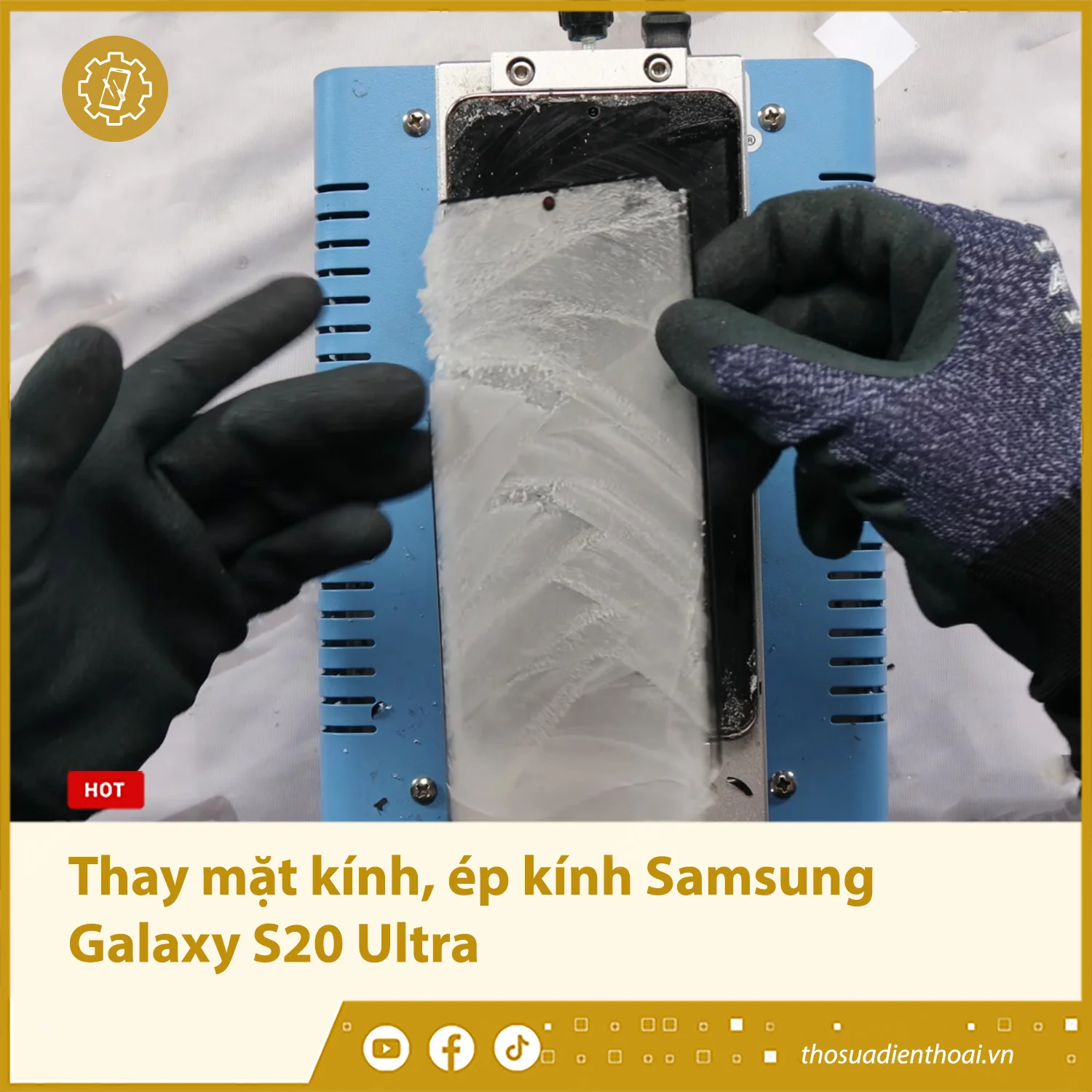 Thay mặt kính, ép kính Samsung Galaxy S20 Ultra