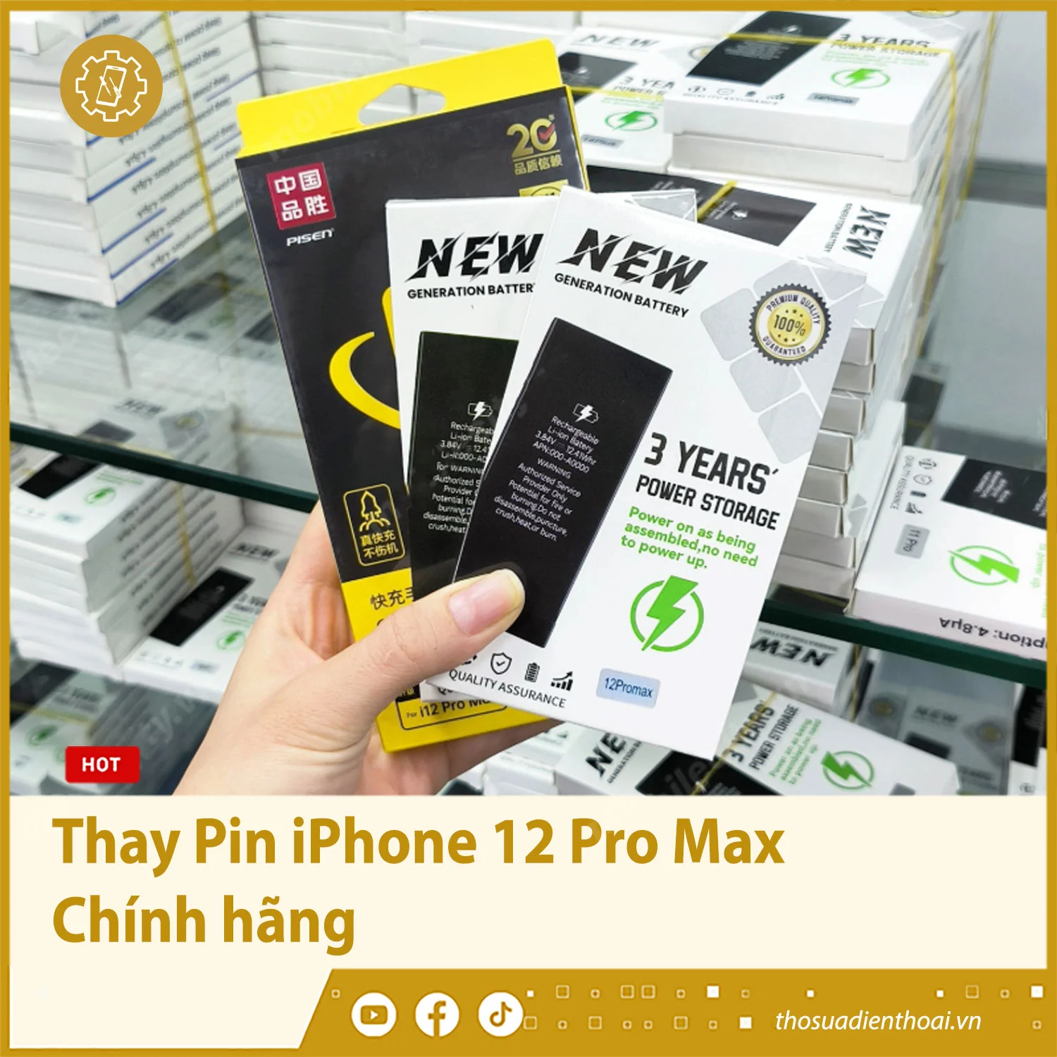 Thay Pin iPhone 12 Pro Max - Chính hãng