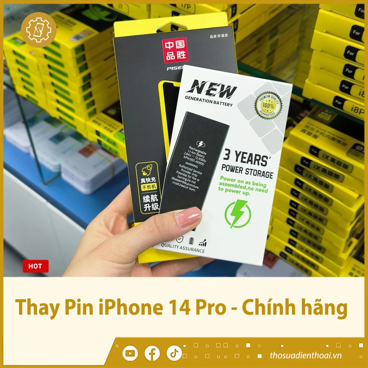 Thay Pin iPhone 14 Pro - Chính hãng