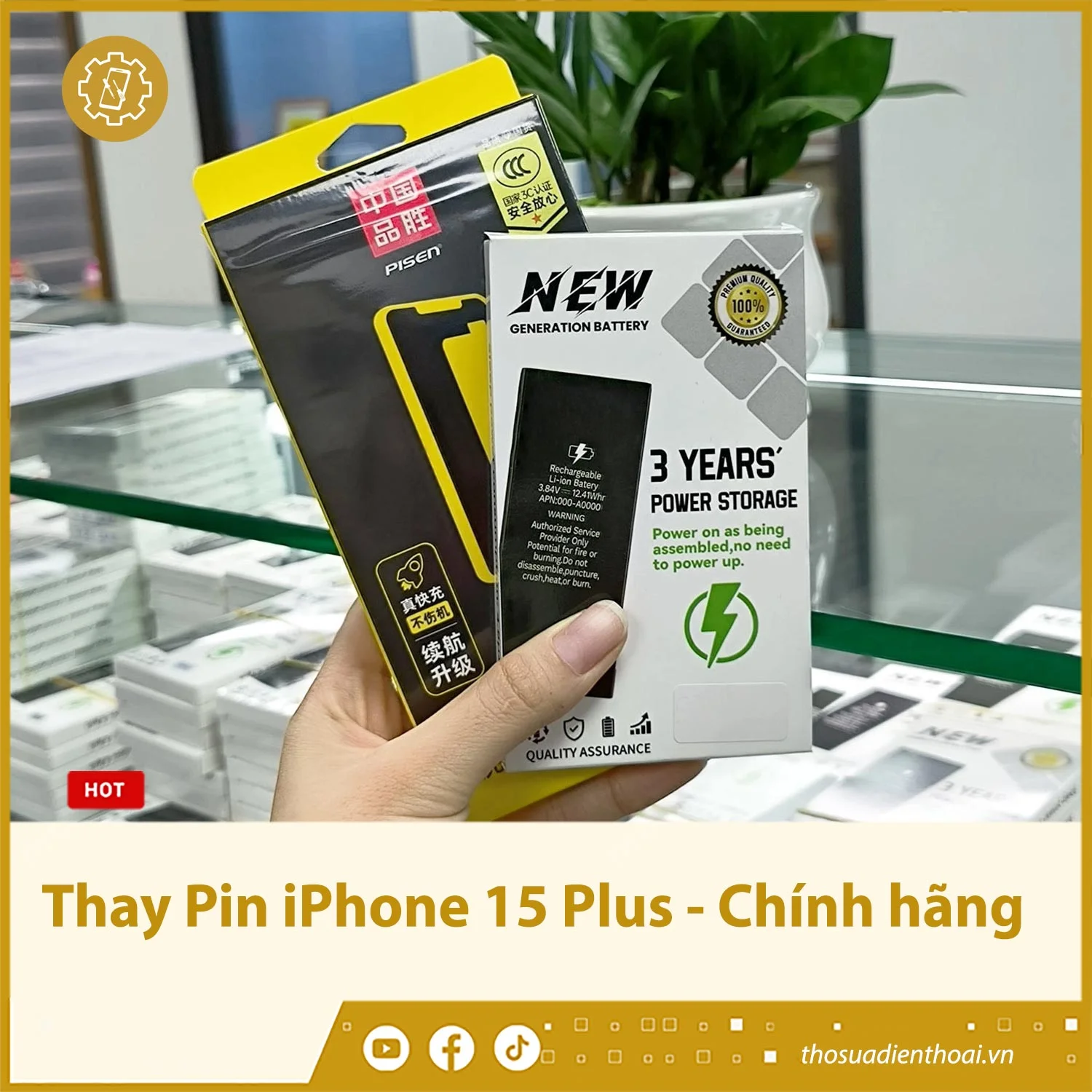 Thay Pin iPhone 15 Plus - Chính hãng